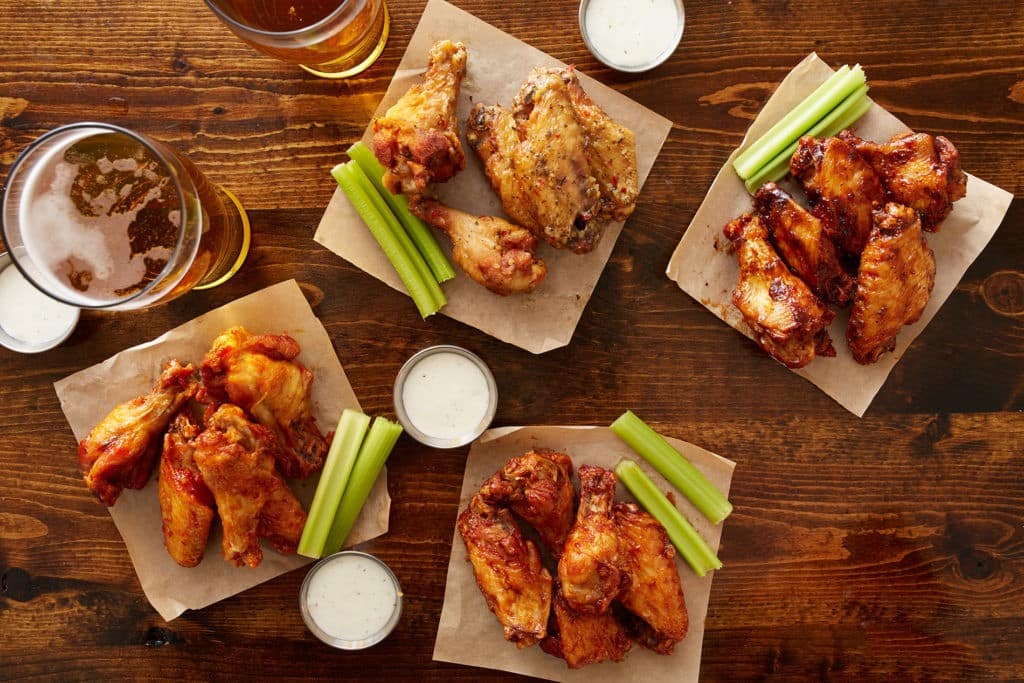 hot wings with good flavor restaurant franchise